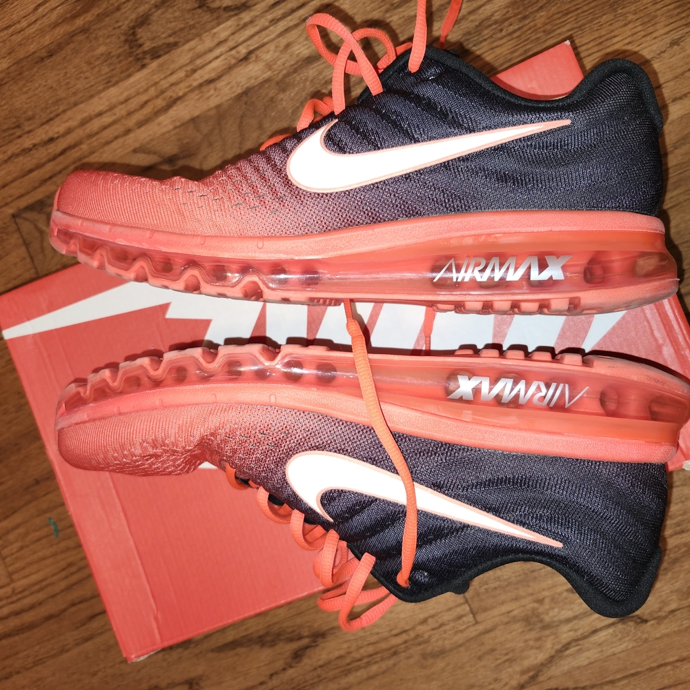 Nike Air Max Black and Orange Sneakers